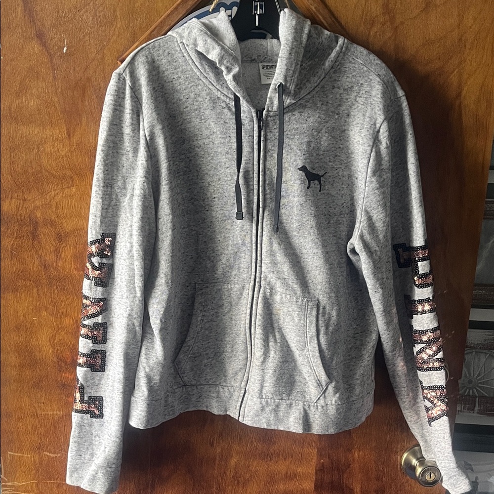 PINK Victoria's Secret Heather Gray Hoodie